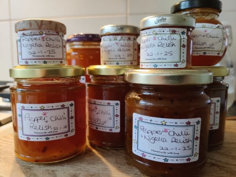 Jars of relish